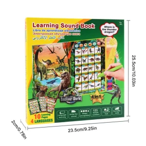 Toddler Sound Books Electronic Toys Sound Books Spanish English Arabic Russian Interactive Books Musical Books Educational Toys